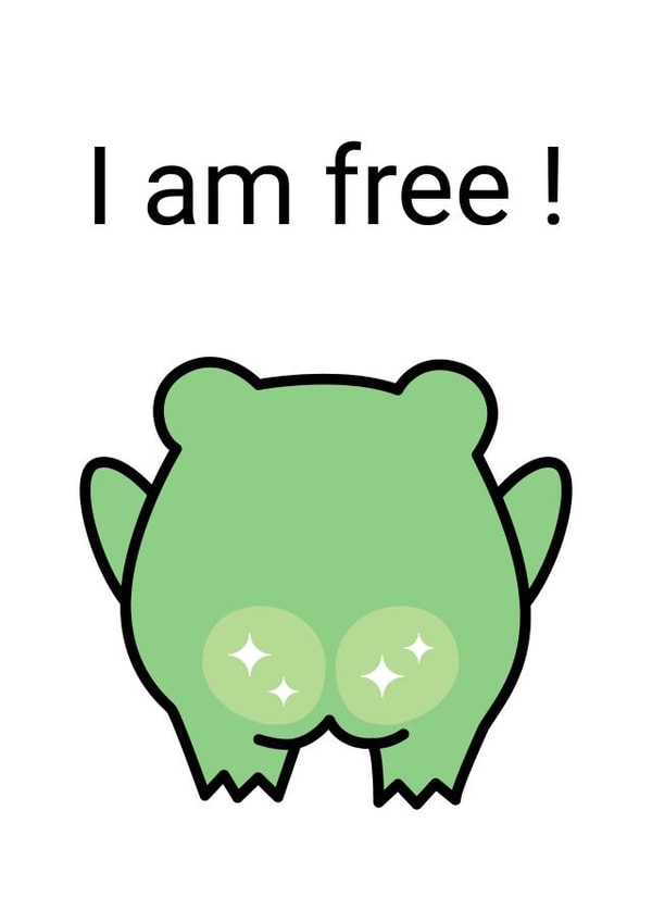 Postcard i'm free created by OlgaEfimova.Designer