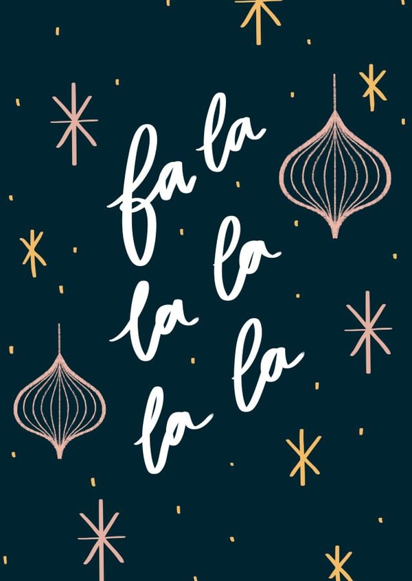 Fa la la la la it’s Christmas  created by Jessica Skinner