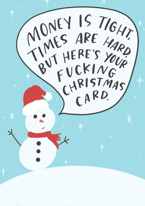 Here's Your Fucking Christmas Card created by Sleazy Greetings