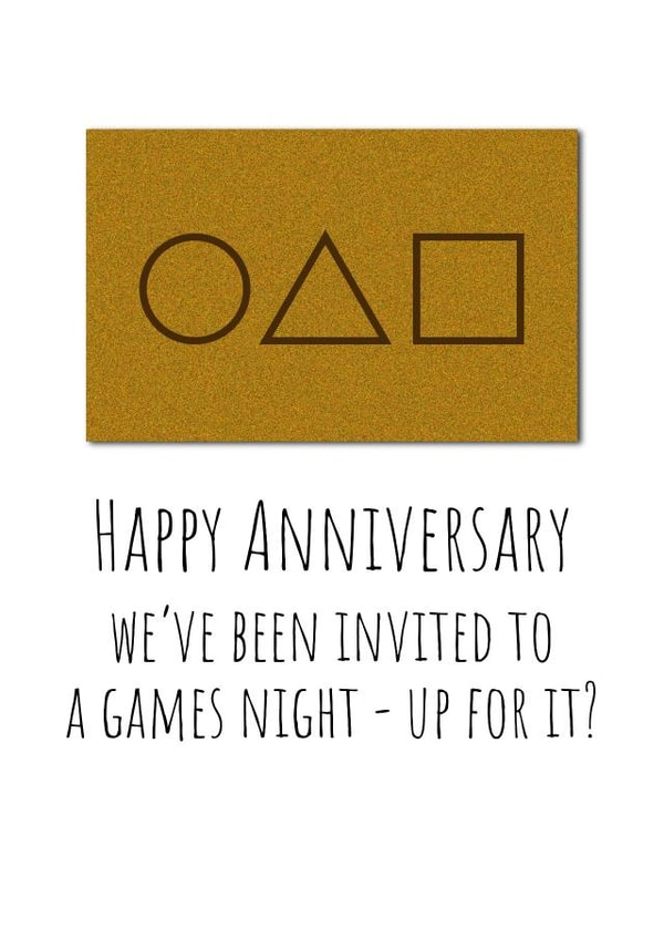 Squid Game Inspired Anniversary Card 1000 created by size3art