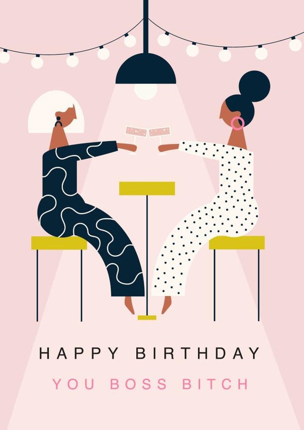 Happy Birthday Boss Bitch created by Duchess Plum