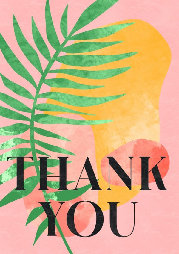 Thank You - Tropical created by Lisa Anne