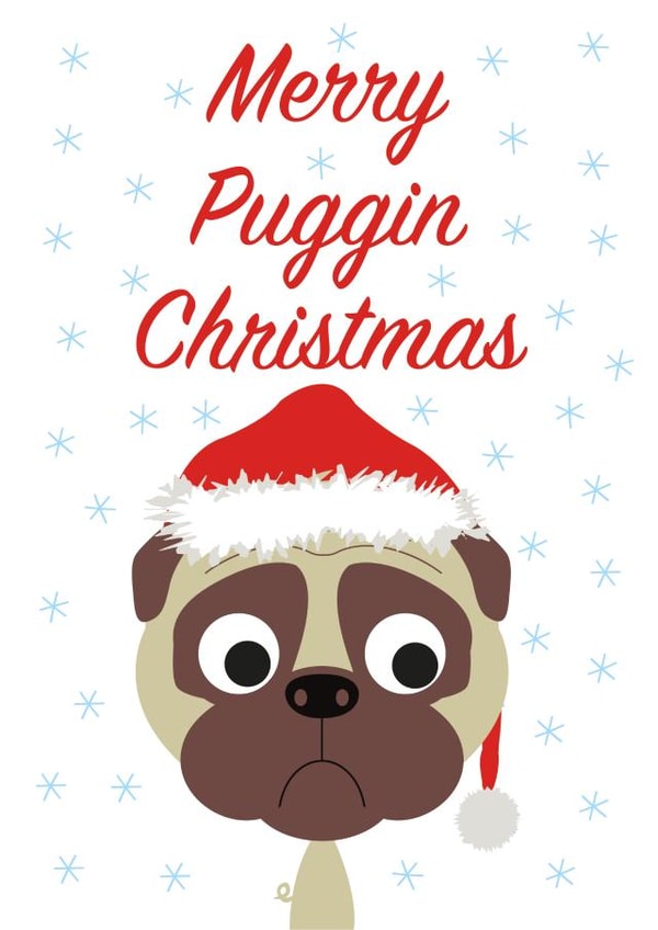Merry Puggin Christmas created by Stripey Cats