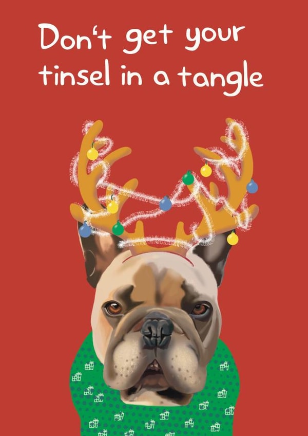 Frenchy Tinsel Card created by Yamaste Art