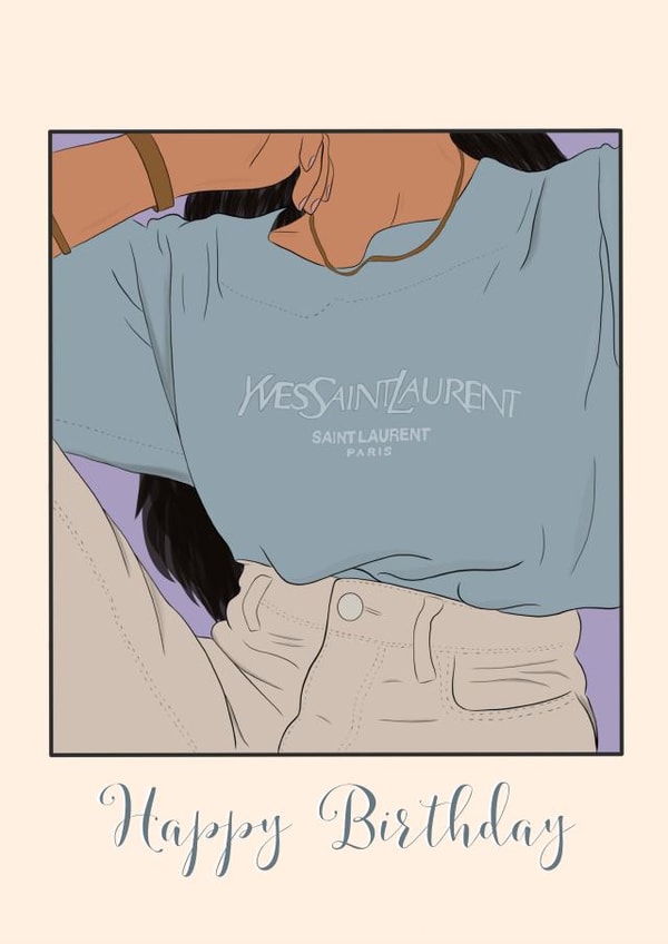 Fun Birthday Card - YSL - For Her created by Courtney Andrews