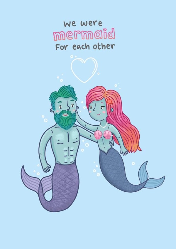 Mermaid for each other created by Blue Kiwi Design
