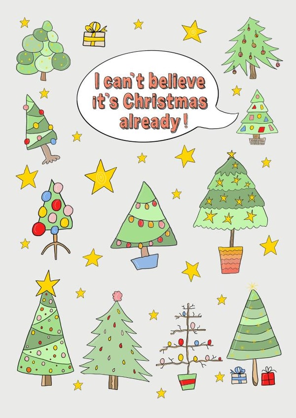 Can't Believe it's Christmas created by The Illustrated Saying