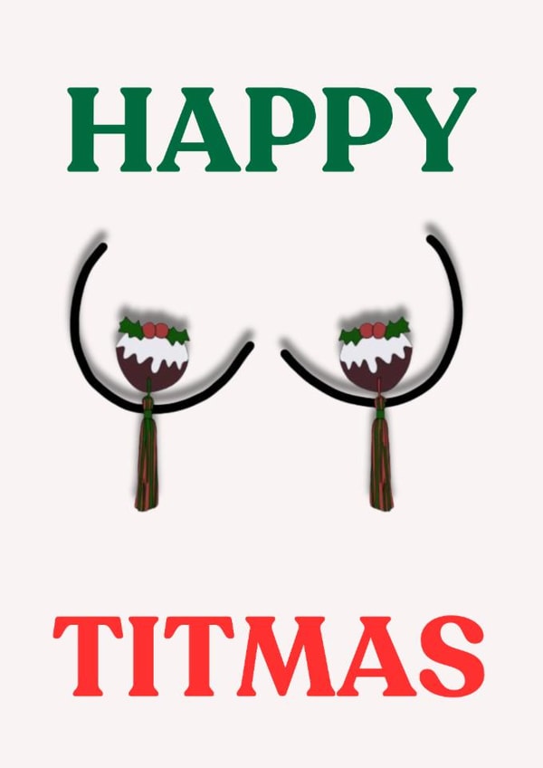 HAPPY TITMAS CHRISTMAS CARD created by Jazzy Doodles do