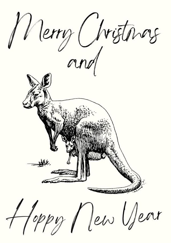 Hoppy New Year Christmas Card created by Lilac Hailstorm