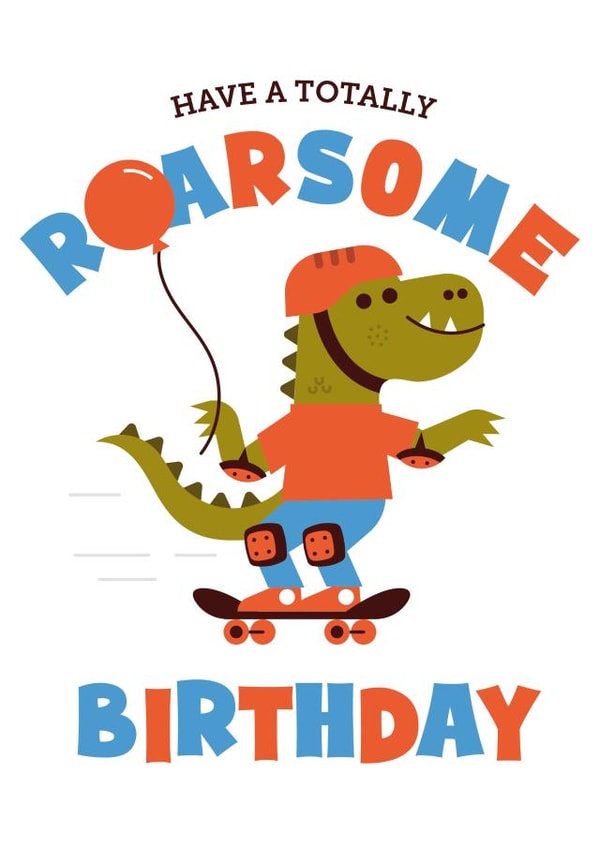 Roarsome birthday created by Pookie Studio