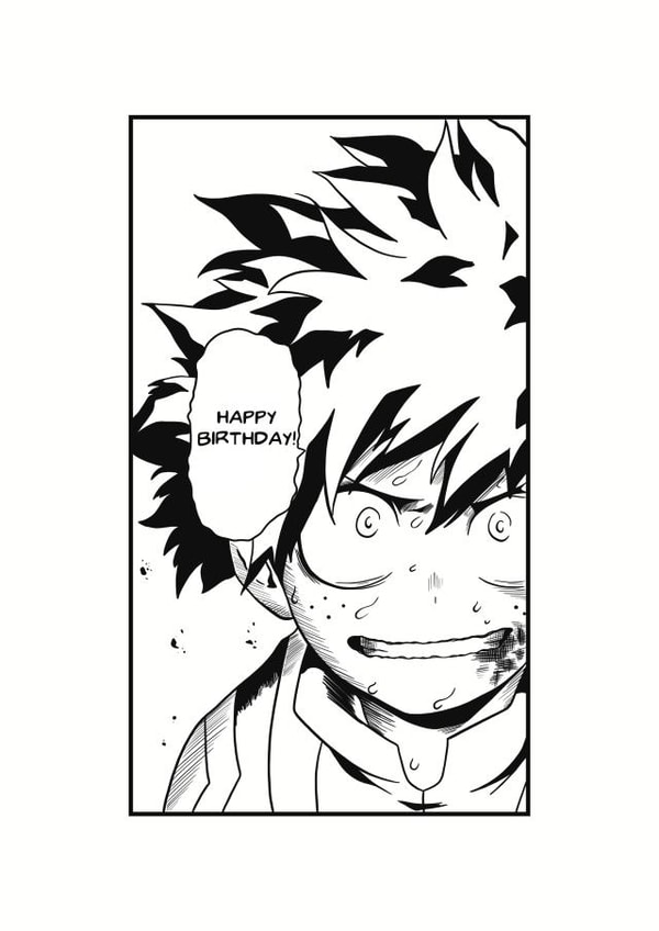 anime manga birthday card 1007 created by JessyMay