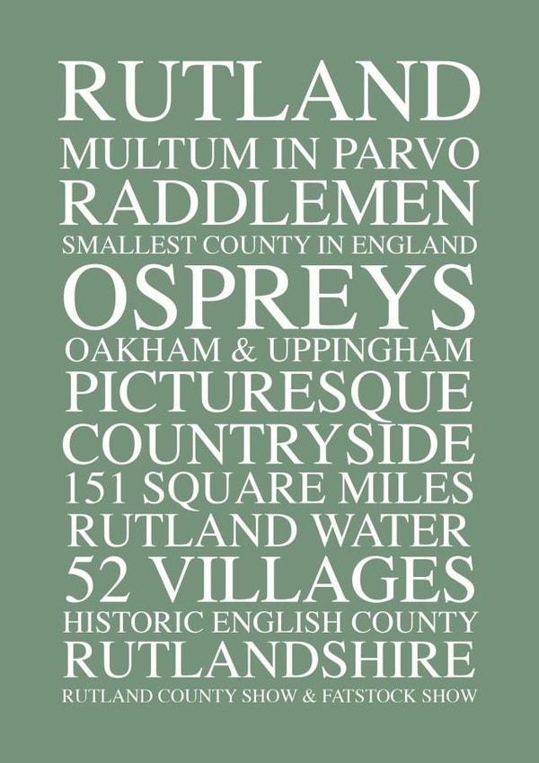 Life in Rutland (England's Smallest County) Cards created by Rutland Creative