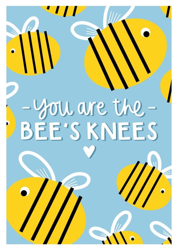 Cute And Bright Card To Celebrate How Brilliant Your Friend Is - Bee's Knees created by Amy Writes