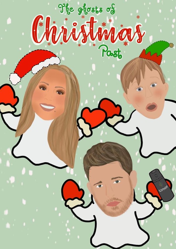 Ghosts of christmas past card created by charley creative