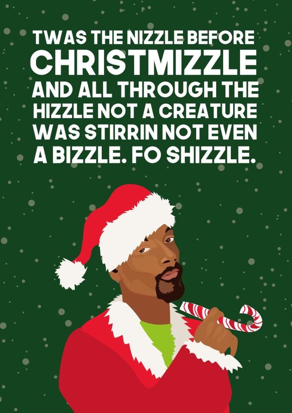 Snoop Dog Christmas Card 1000 created by WillyBee