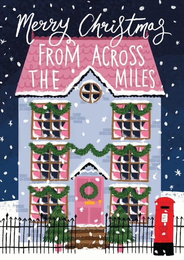 Merry Christmas From Across The Miles created by Making Meadows Ltd