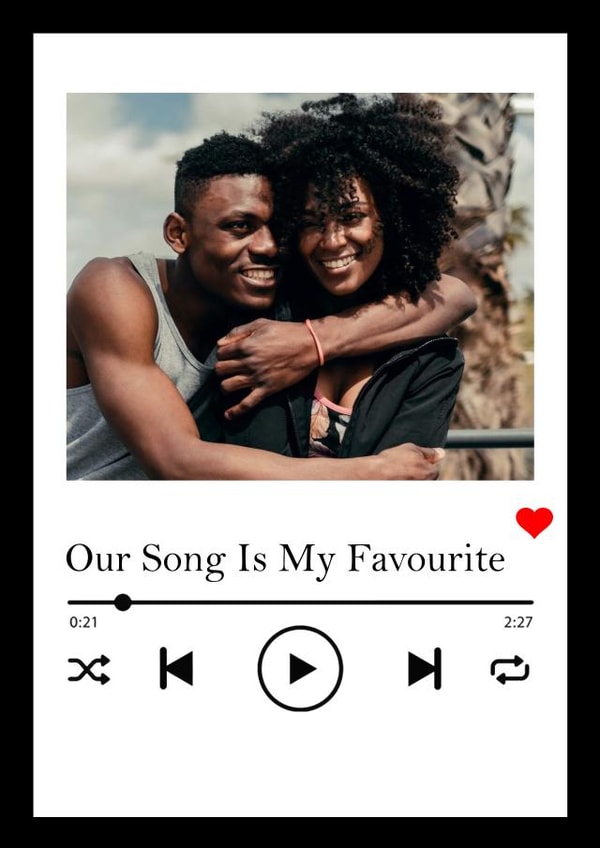 Favourite Song Anniversary Photo Card created by rdlinnovation