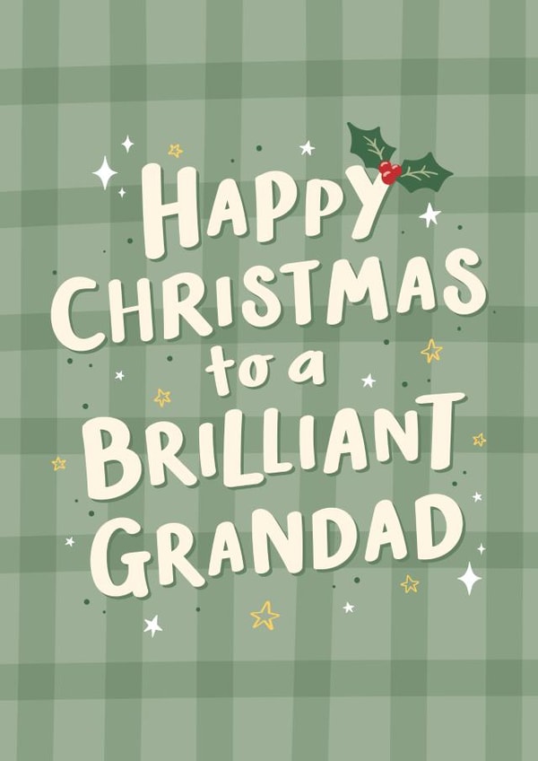 Brilliant Grandad Christmas Card created by Macie Dot Doodles