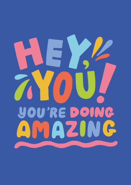 Biglietto Di Auguri "You're Going To Be Amazing" Per Neo Genitori - Scritta In Inglese, Design Elegante, Con Busta Rossa