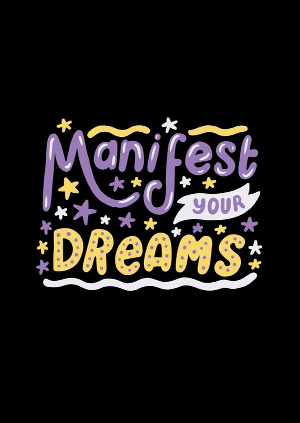 Manifest Your Dreams Good Luck Card created by @studio27eleven