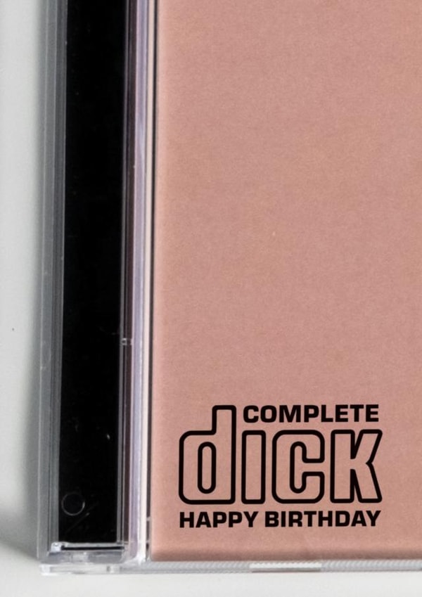 Complete Dick Compact Disc Logo 90s Birthday card created by Telephasic