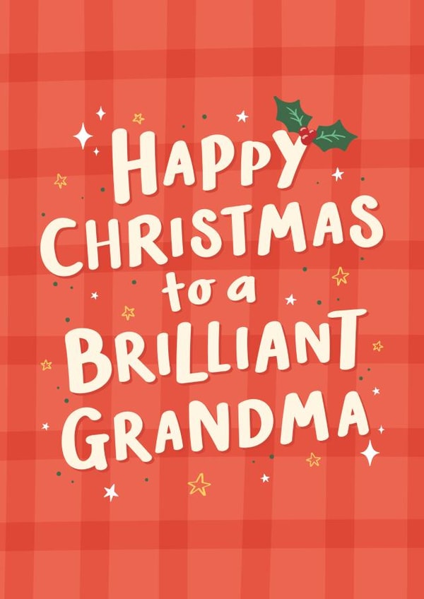 Brilliant Grandma Christmas Card created by Macie Dot Doodles