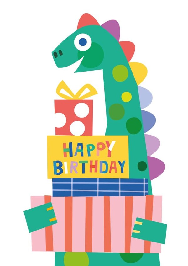 Happy Birthday Dinosaur Card created by Emily Spikings