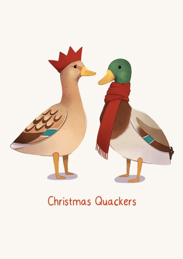 Christmas Quackers Duck Card created by Melissa Jan