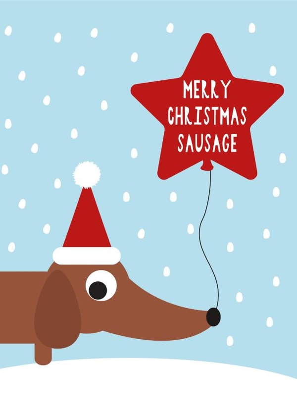 Merry Christmas Sausage  created by Stripey Cats