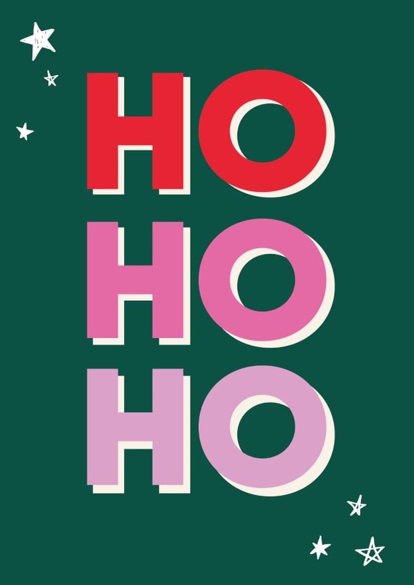 HO HO HO Christmas created by Gemini Greetings