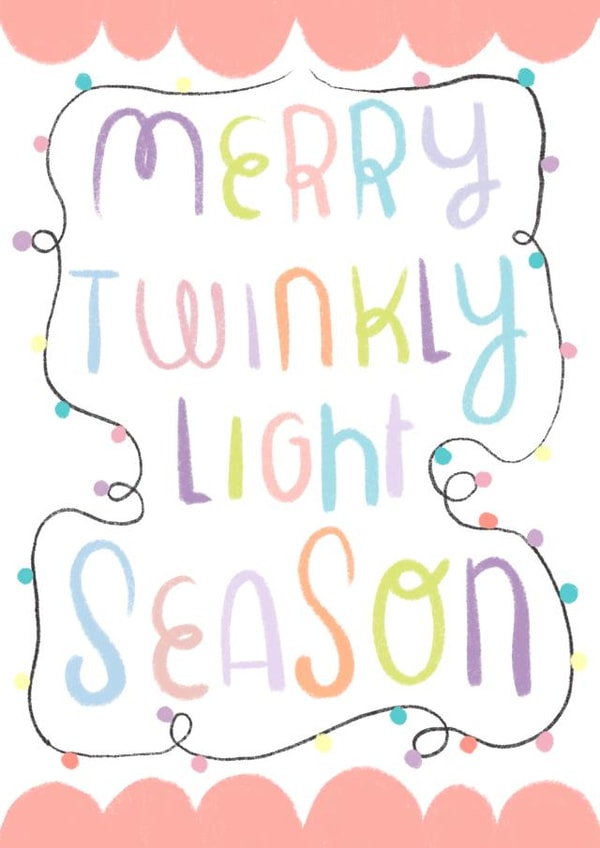 pastel twiinkly light christmas card created by ashleigh brown