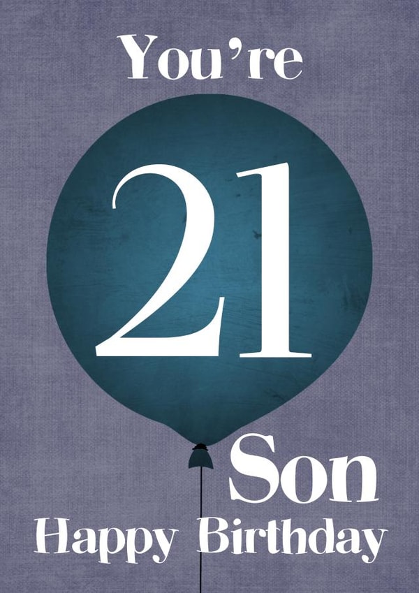 21 Son created by Louise Potton Designs