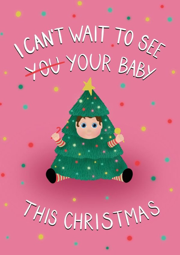 I can't wait to see  your baby this Christmas! created by Door By The Sea