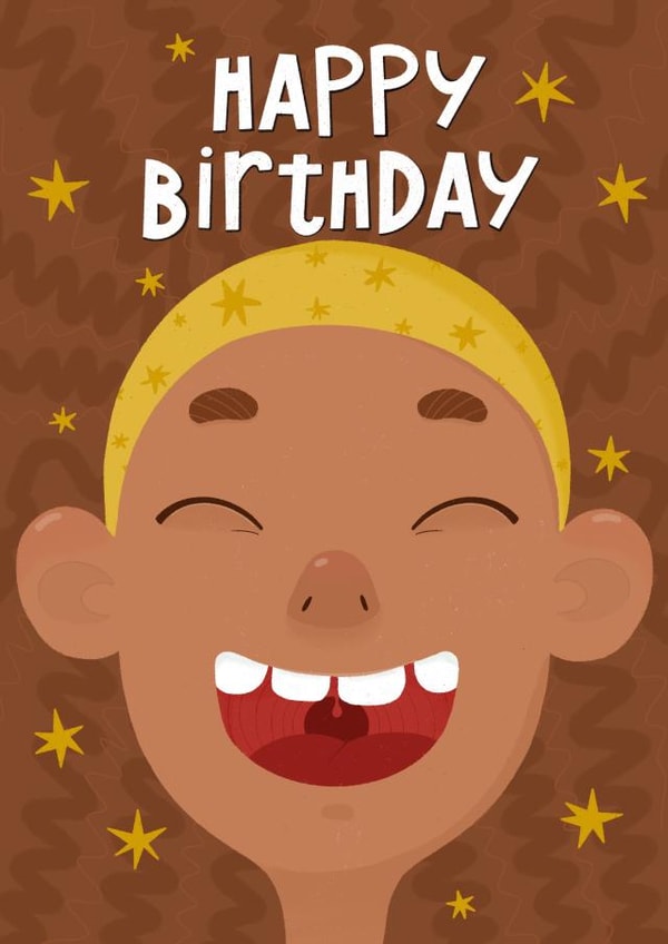 Birthday cut card created by Katerina Ren