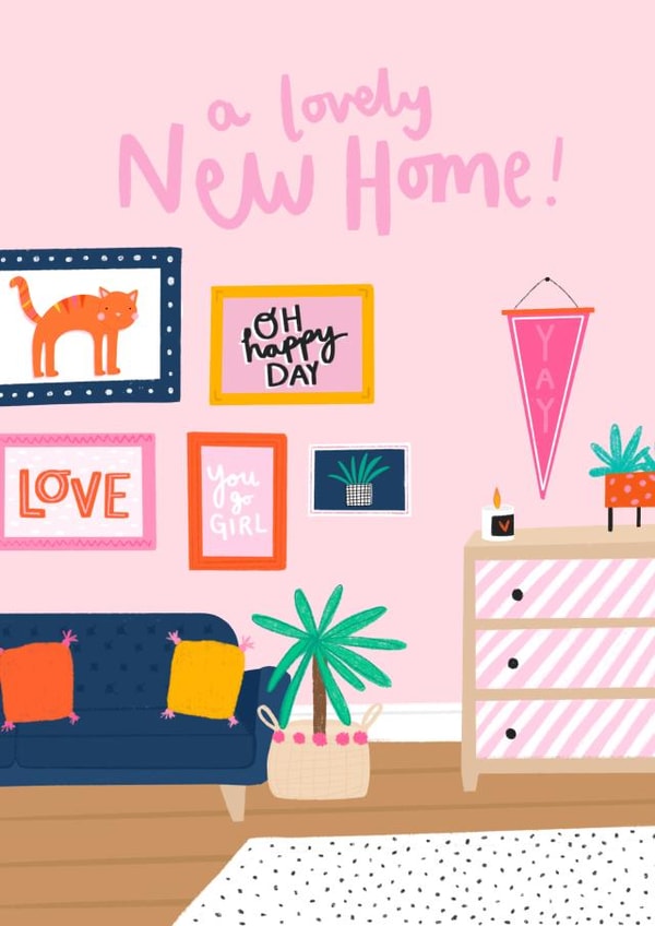 Pretty New Home Card - A Lovely New Home! | thortful