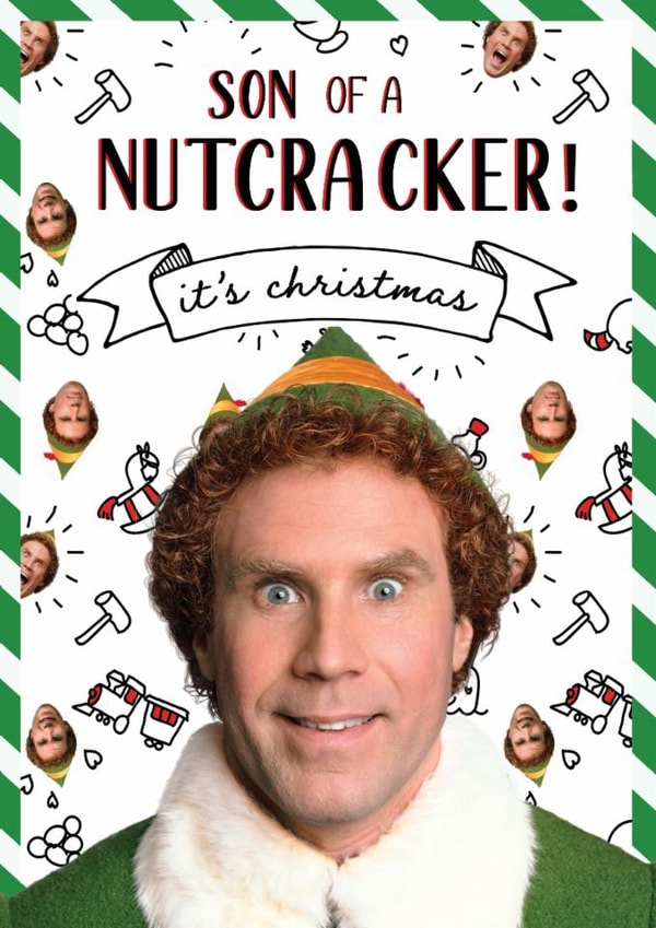 Elf - Buddy the Elf - Will Ferrell - Son Of A Nutcracker It's Christmas Card created by Cardology