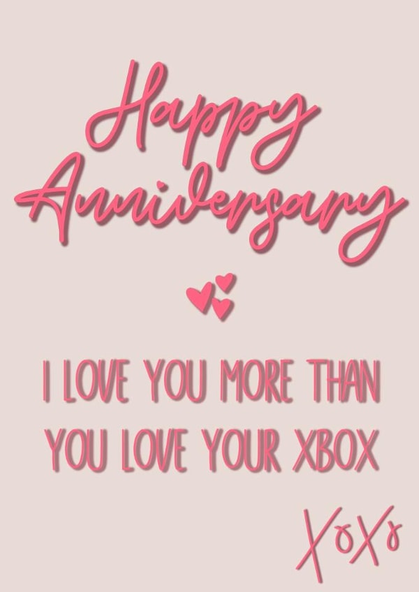 Gamer anniversary card created by Fern Furness