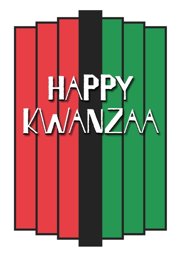 Happy Kwanzaa card created by size3art