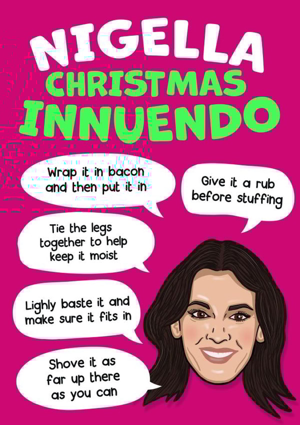 Nigella Christmas Innuendo Card created by Norm & Then
