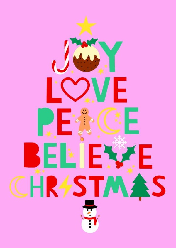 Jolly Christmas Tree created by Toni Anne Roe