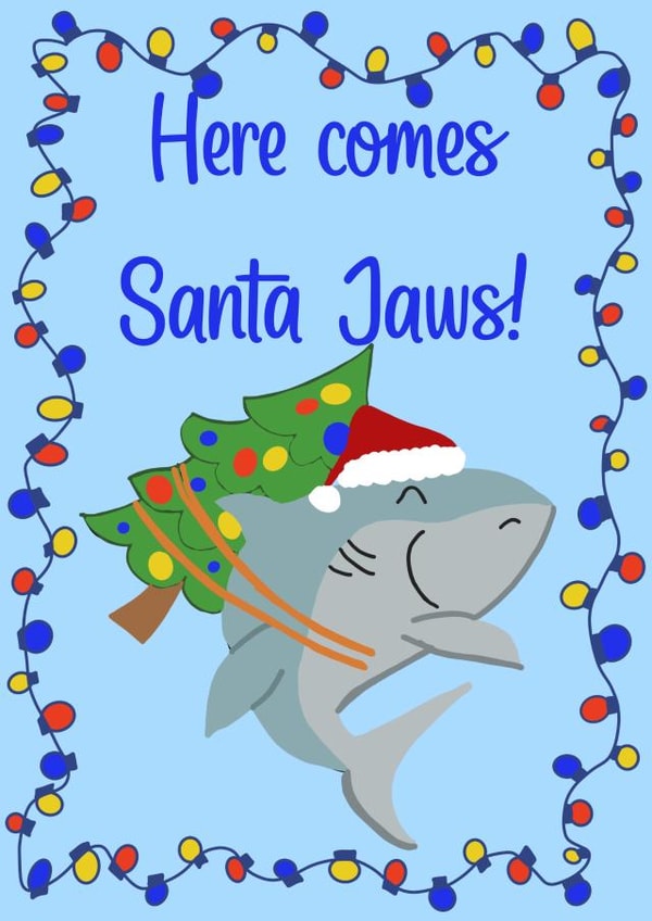 Santa Jaws! created by Opal Designs by Nicola