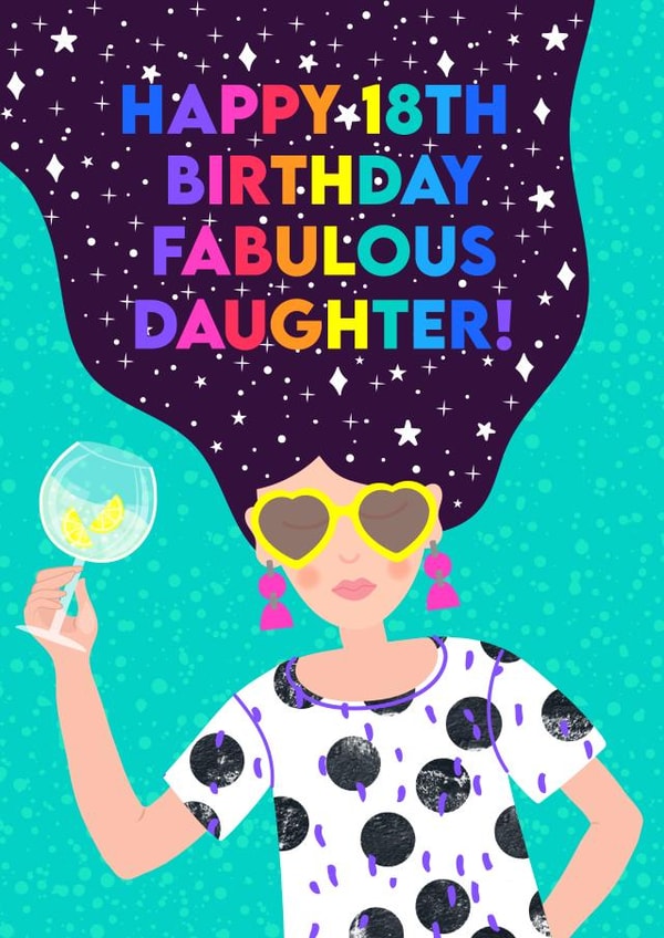Fabulous 18th Birthday Girl created by Colour Pop Prints