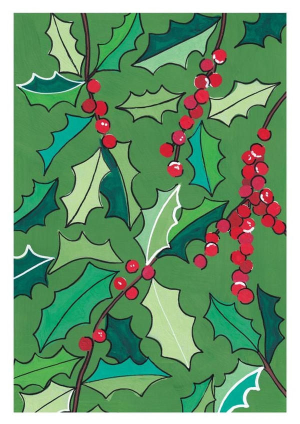 Merry Christmas Holly Berries Card created by Grace Bedford Design