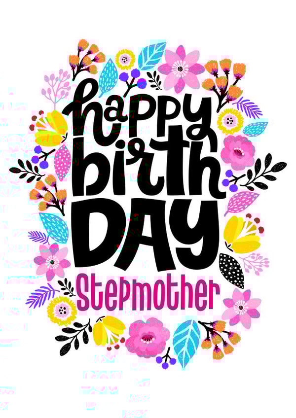 Happy Birthday Stepmother created by Geordies Love Gin