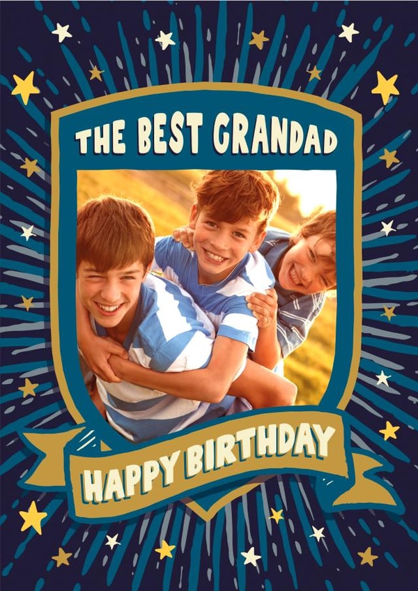 the best grandad, happy birthday created by The Typecast Gallery