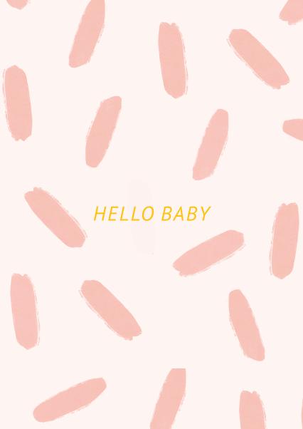 Hello Baby Confetti Card 1001 | thortful