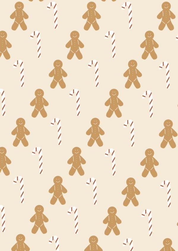 Gingerbread men and candy canes created by Michelle Youngs