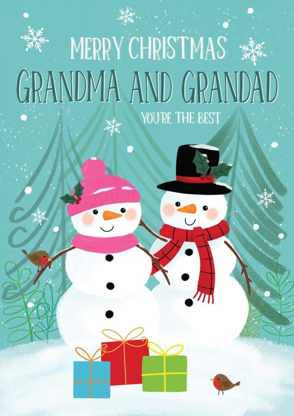 Merry Christmas Grandma and Grandad created by Paper Valley Design Studio