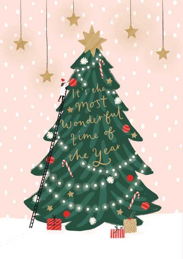 Wonderful Time of the Year - Presents - Christmas Tree - Christmas Card created by Helen Mackay