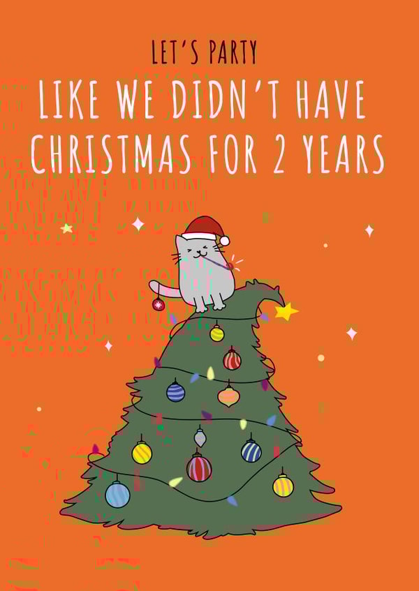 No lockdown xmas card created by Fly high art